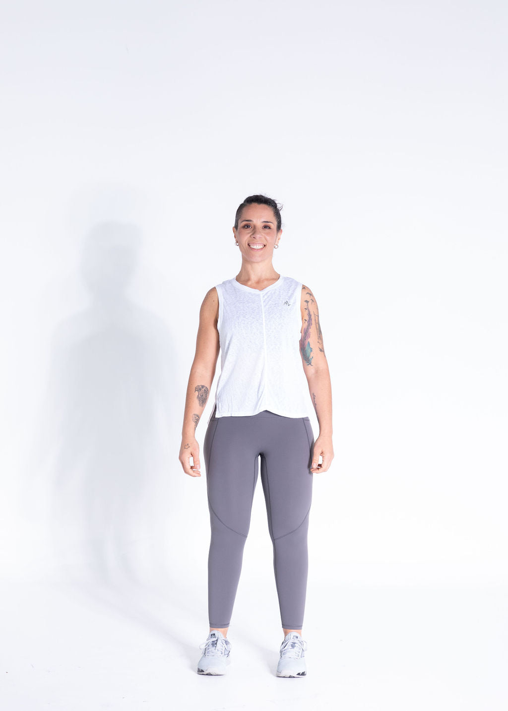 BPM Training Tank - White  Ladies Exercise Tops